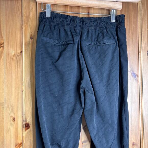 Athleta Brooklyn Textured Jogger Pants Women’s 6 Black Athleisure Casual Neutral - Picture 8 of 10